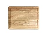 Miracle Blade Official Cutting Board - Solid Natural Wood - Expertly Crafted and Versatile