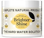 Brillant - 60 Utilisations Natural Lave-vaisselle citron Additif & Nettoyeur d'acide citrique, Détergent des taches d'eau dure