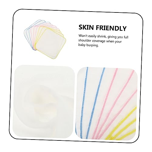 9Pcs Baby Burp Cloths Set Soft Cotton Towels for Newborns Absorbent Infant Burping Rags 25x25cm Unisex Baby Accessories4