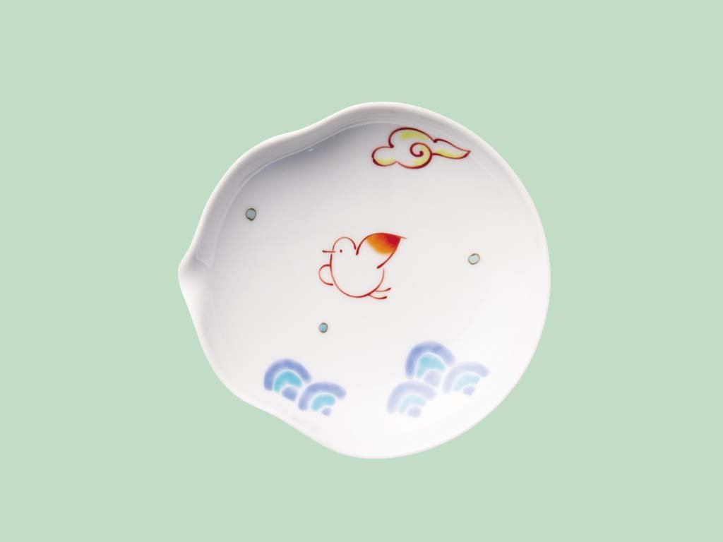 Amazon｜香蘭社 赤繪町物語 紅羽千鳥・小皿 5個セット 7237-5FWH3