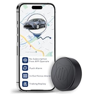 GPS Tracker for Car, Magnetic Mini GPS Real Time Car Locator,Long Standby,Portable Magnet Install, Real-Time Positioning Tracking Device for Car, Truck, Bicycle, Motorbike, Scooter