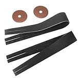 F Fityle Becken-Handschlaufen, Zubehör für Schlaginstrumente, Musiker, Praktische, leichte Becken-Handschlaufen für Musikveranstaltungen, Schwarz mit Polstern