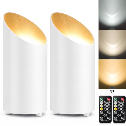 Image of 2 Pack Uplights Indoor Floor Can Lights, 3CCT with Remote, White | Uplighting Indoor, 3000K-6000K Dimmable, 6.5FT Plug Cord & Foot Switch, SpotLights Indoor for Home Accents, Plants, Artwor