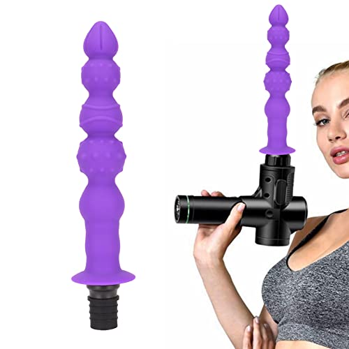 Jiawu Purple Massage Gun Heads, Deep Tissue Massager Attachments, Silicone Muscle Massage Gun Accessories For Back, Neck, Muscle Relieve, Electric Body Muscle Massager Attachment (0.5In) #TOP13
