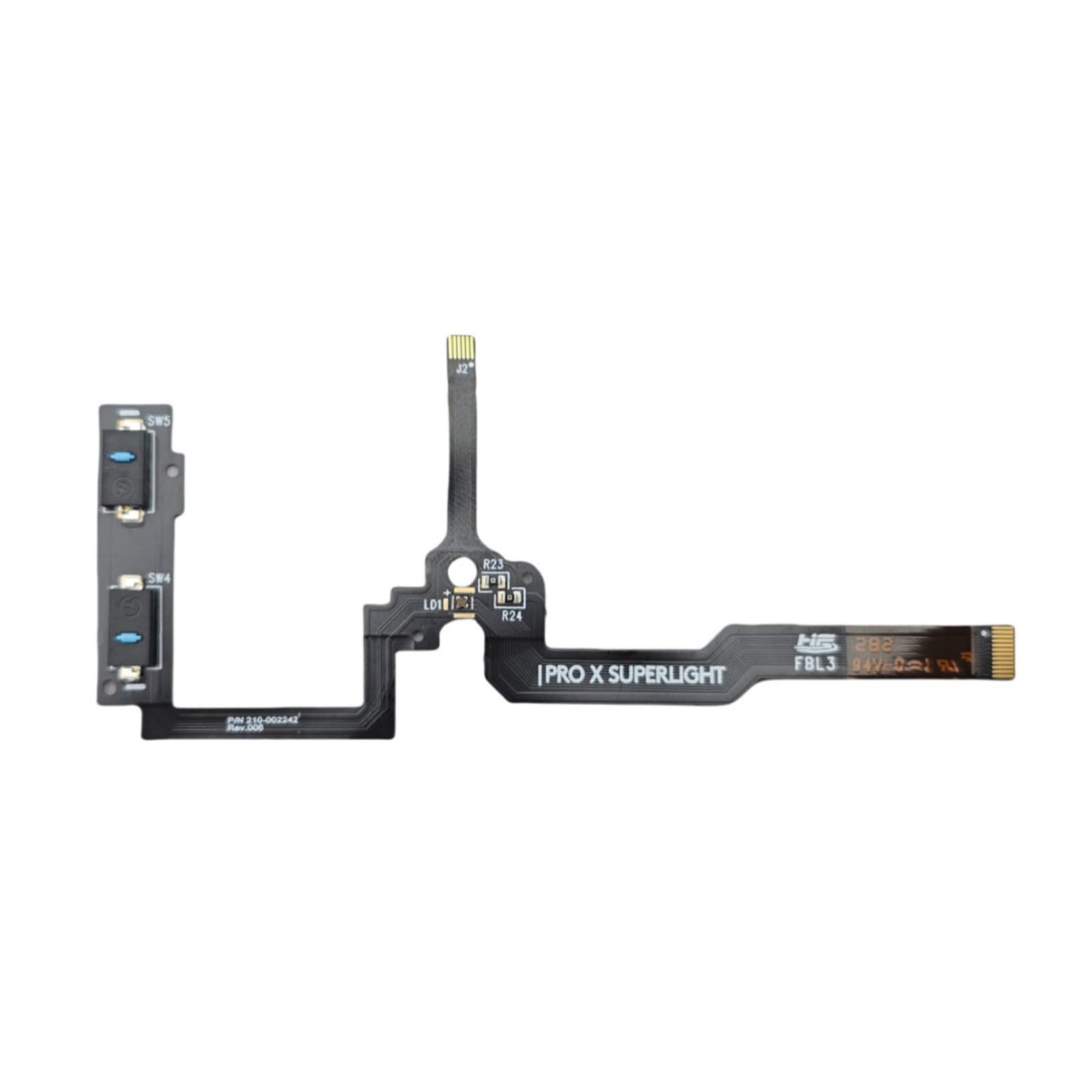 Ljmyy Black Mouse Switches Button Circuit Board Flexible Cable For Gprox 2 Gprox Gpw2 Mouse Motherboards Cable Repair Replacement Mouse Side Button Cable