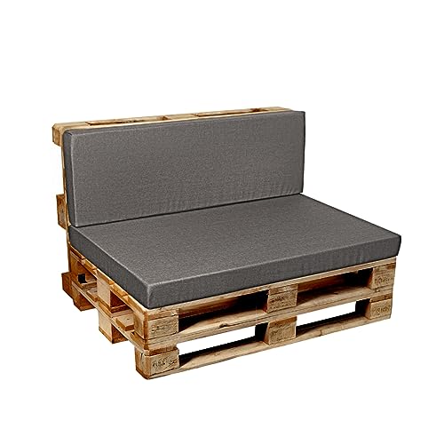 Garden Factory Palettenkissen Palettenauflagen Palettenpolster Sitzkissen, Rückenlehne oder Set,...