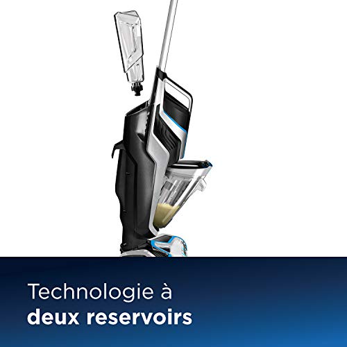 BISSELL CrossWave Cordless sans fil | Aspirateur sécheur 3-en-1 pour sols durs et moquettes, secs et Humide | Nettoyeur Multifonction, 1.44 liters, Argent | 2582N - Image 5