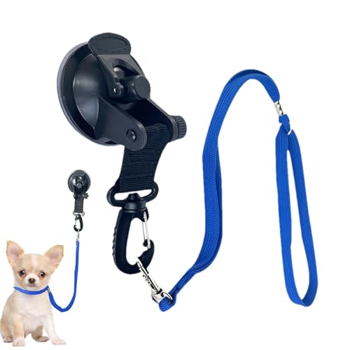Correa de baño para perros, bucles de aseo para perros, Correa de baño para gatos con ventosa, Sujeción de perros para el cuidado, Lazo de cuidado para sujetar a las mascotas durante la ducha