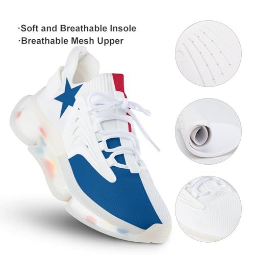 Flag of Panama Comfortable Running Shoes for Men Quick Dry Non-Slip Tennis Gym Sneakers2