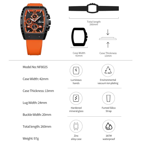 Naviforce - Men's Quartz Watch with Automatic Date and Week Indication - Analogue Wrist Watch