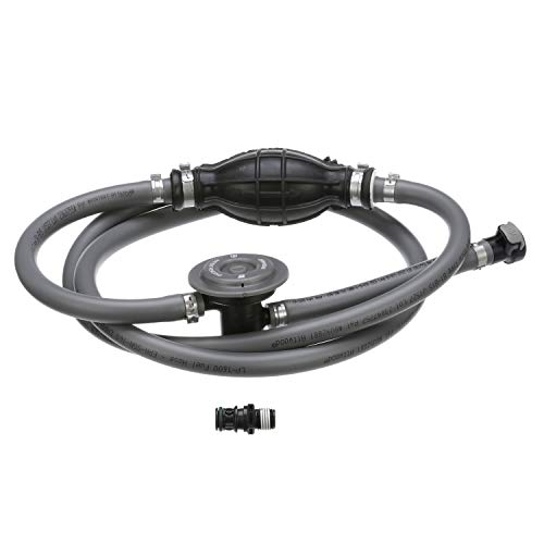 Attwood Mercury Marine Fuel Line Kit EPA Compliant 6 Ft 3/8-In Dia. Hose with Tank & Engine Fittings includes Sprayless Connector (Tank-side Fitting) Primer Bulb Fuel Demand Valve 93806MUSD7