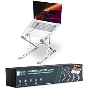 QuinnryQuinnry Laptop Stand | Adjustable Portable Foldable Laptop Riser | 7 Layer Height Adjustment Laptop Holder…