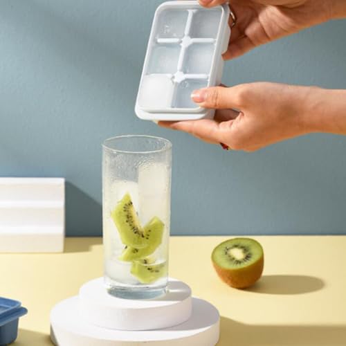 Molde para cubitos de hielo con tapa 6 cavidades 12.5x7.2x3.8 cm miniatura 5