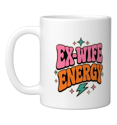 Ex-Wife Energy Ceramic Mug, White
