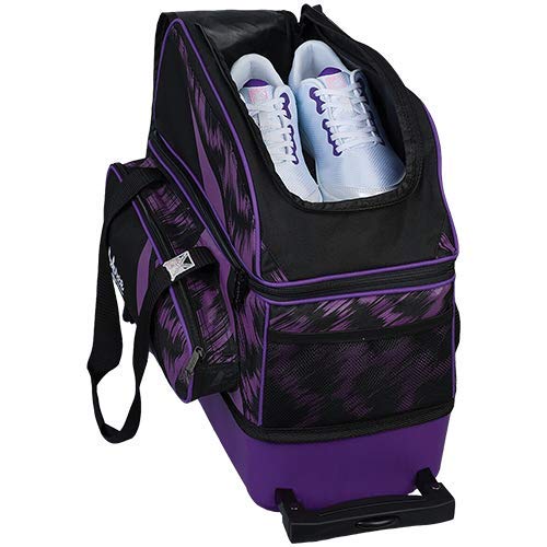 Strikeforce Cruiser Scratch Double Roller Bowling Bag (Purple) Large