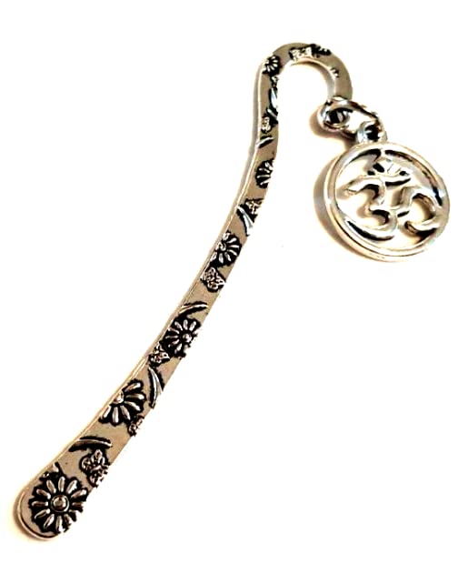 Silver Tone Om Aum Ohm Omn Omm Bookmark Hindu Seikh Yoga Yogi Buddhist Buddha Bookmark Diwali Book Lover