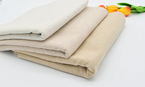 image for Natural Linen Needlework Embroidery Fabric Cross Stitching Aida Cloth 