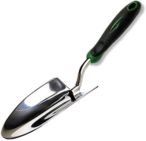 Edward Tools Bend-Proof Garden Trowel - Heavy Duty Polished Stainless Steel - Rust Resistant Oversized Garden Hand Shovel for Quicker Work - Digs Through Rocky / Heavy soils - Comfort Grip (1)