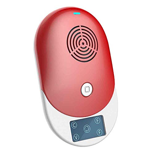 LYY Ultrasonic Anti-mite Contrôleur d'acariens Anti-Acariens Maison Tueur Intelligent Appareil Anti-acariens à ultrasons,Red