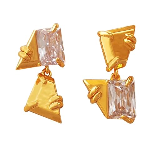 Pendientes stud mujer irregular asimétrico cómodos que no pesan nada