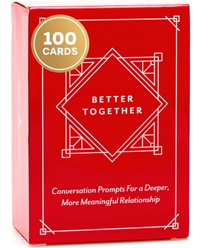 BETTER TOGETHER Couples Conversation Cards Game – 100 Romantic & Deep Questions for...
