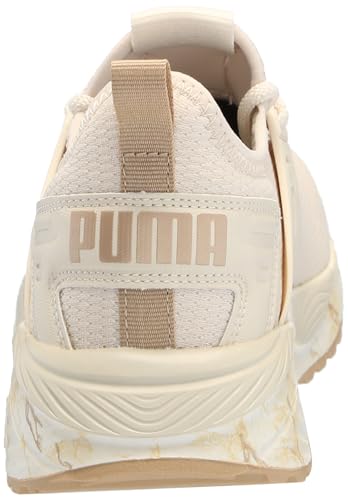 PUMA Women's Pacer 23, MARBLEIZED-Alpine Snow-PUMA Gold, 10