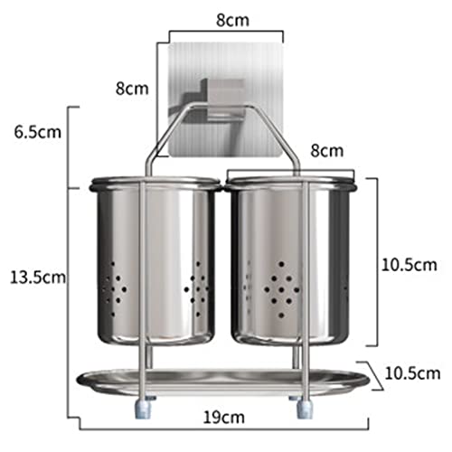 Support de baguettes en acier inoxydable – Support de rangement pour ustensiles de cuisine et baguettes