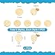 UNICRAFTALE 24Pcs 6 Stil Golden Ohrstecker DIY Flat Round Ohrring Strukturierten Ohrringe DIY Zubehör 304 Edelstahl Ohrstecker DIY Ohrringe Selber Machen Set Ohrstecker Für Schmuckherstellung