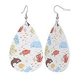 Cadeau parfait : la paire de boucles d'oreilles en cuir n'est pas seulement vos propres accessoires de vêtements, mais aussi un cadeau chaleureux pour votre femme, mère, fille, petite amie, sœur, chère amie pour Halloween, Noël, la Saint-Valentin, la fête des mères, l'obtention d'un diplôme, un anniversaire ou d'autres fêtes, vos proches seront très heureux