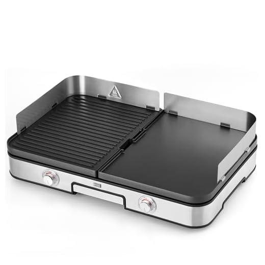 LEBENLANG 2400W Grill elettrico - Incl. Pinze per barbecue & Paraspruzzi I Per uso interno & esterno I Griglia elettrica senza fumo Barbecue elettrico BBQ elettrico da balcone Griglie elettriche XXL