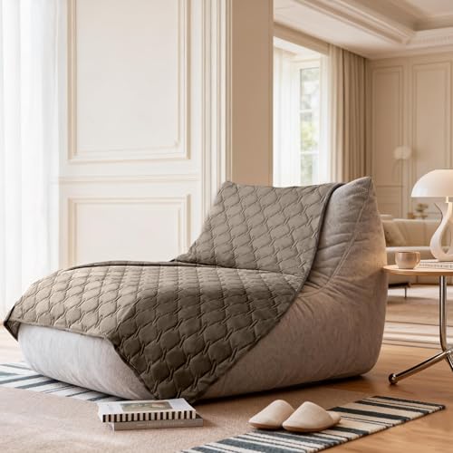 Image of gogobunny 100% Double Sided Waterproof Dog Blanket Soft Pet Bed Cover Reversible Protect Furniture Couch Sofa Car for Puppy Cat Kids (Dark Walnut /Light Walnut, 68x82 Inch (Pack of 1))