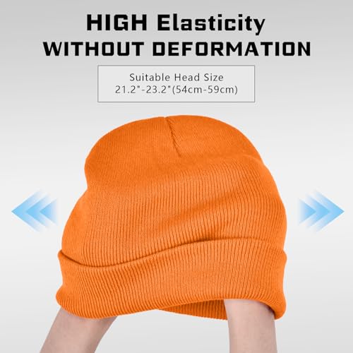 Image of Beanie for Men Women Warm Winter Hat Unisex Soft Knit Cuffed Beanie | Skull Cap, Secure fit, Suits Daily Wear, Windproof, Essential Gear for Winter Jogging & Outdoor Sports