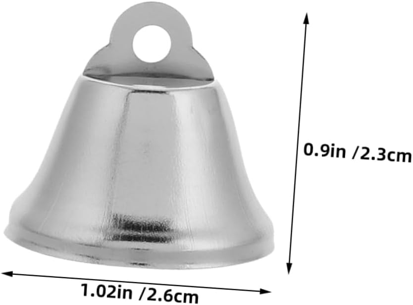 30pcs Metal Craft Bells Hanging Xmas Decor for DIY Projects Christmas Tree Ornaments