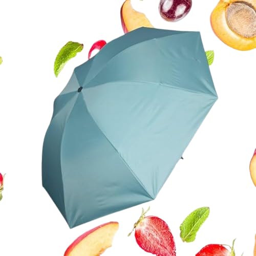 Image of KEKEMI 3 Fold Plain Pipine Umbrella for Men & Women