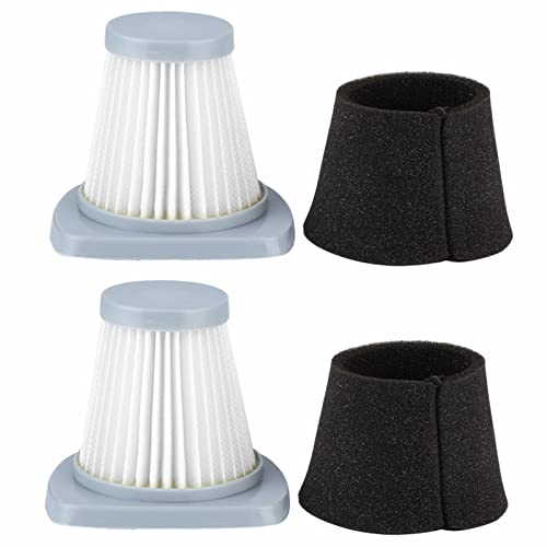 KIMISS Filter For Goblin Stick Cleaner Filter for Goblin 2Pcs Vacuum Cleaner Filter Replament Fit for Handheld Vacuum Cleaner Zl601R Zl601A