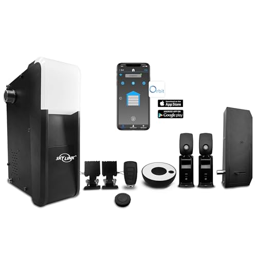 Skylink Wall Side Mount - Quiet Garage Door Opener with WiFi & LED Light, Model G2, for Residential sectional Garage Doors up to 12 feet high