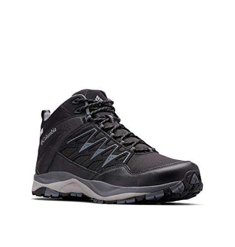 Columbia Men's WAYFINDER MID Outdry Hiking Shoe, Black, steam, 7