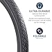 YUNSCM 2-PCS 700C Road Bike Tires 700x38C/40-622 and 700C Bike Tubes Schrader Valve with 2 Rim Strips Compatible with 700x36C 700x37C 700 x 38C 700x39C 700x40C Bike Bicycle Tires and Tubes (Y-1128)