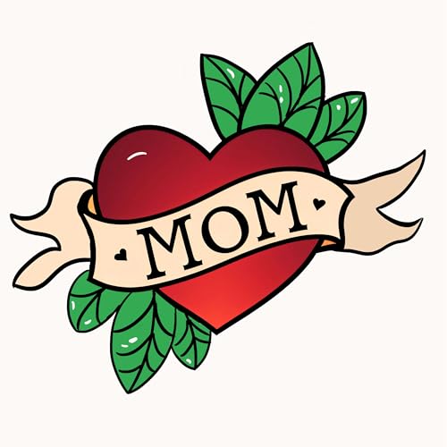 Rose Tattoo 6 Sheets Temporary Tattoos Tattoo Heart Mom Temporary tattoo Neck Arm Chest for Women Girls Men