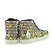Gucci Men's Bloom Print Supreme GG Green Canvas Hi Top Sneakers Shoes 407342 8960 (9.5 G / 10.5 US)