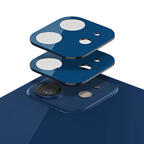 Caseology Lens Protector Compatible with iPhone 12 Camera Lens Protector 2-Pack (2020) - Blue