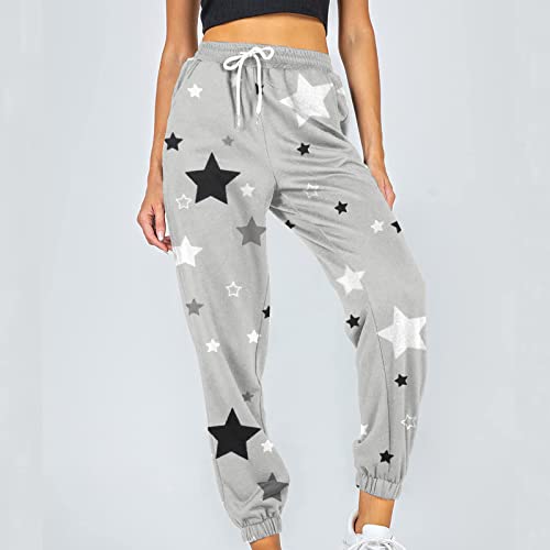 Calças de moletom femininas hippie ajuste relaxado jogger Track folgado calças de moletom femininas