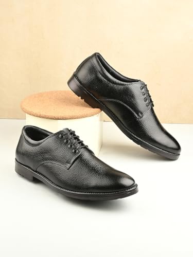 Image of Massari Genuine Leather Derby Lace Up |Formal Shoes for Men for Office | TPR Sole