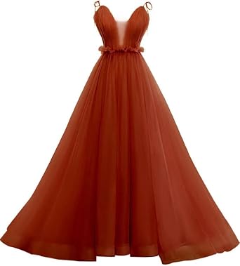 Amazon.com: Vestidos de baile de graduación de tul 2022 para invitados de  boda, Burnt orange, 16 : Ropa, Zapatos y Joyería
