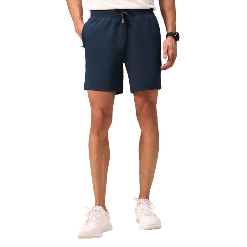 BlissClub Mens Cloud Shorts, Lightweight Activewear with Superior Stretch, Quick-Dry Fabric, Zippered Pocket & Adjustable Drawcord, Workout, Walk & Everyday Wear-image-48