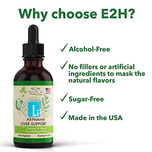 Milk Thistle Extract for Liver Cleanse Detox & Repair - Herbal Liver Support Supplement with Artichoke Extract, Dandelion Root, Chanca Piedra, and More - 2 Fl Oz by E2H - Image 7
