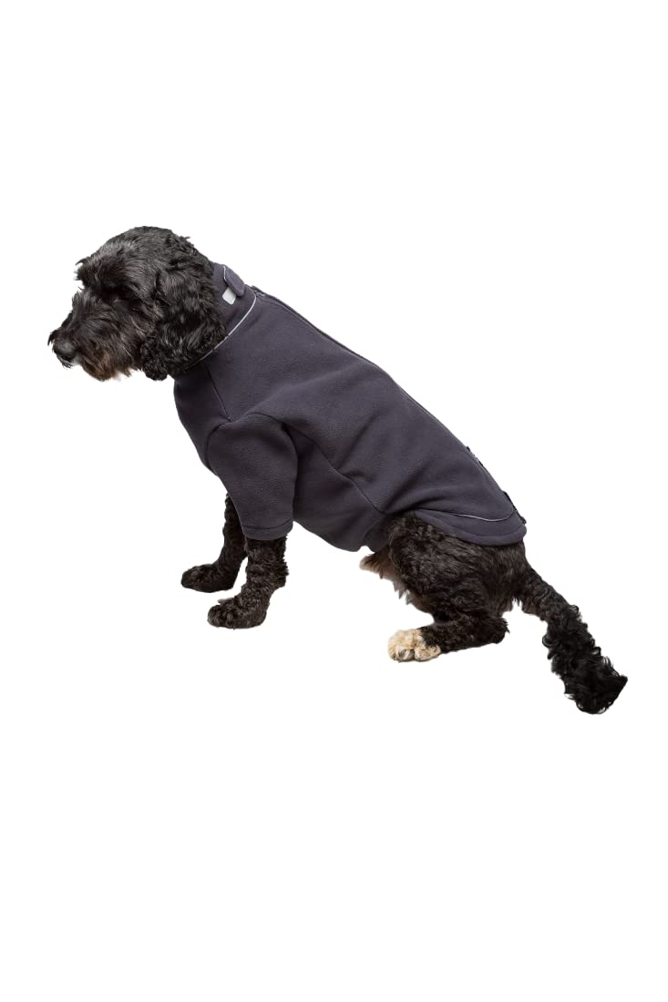Fleece Dog Jumper Puppy Jacket Winter Coat XS, S, M, L, XL Pet Clothes Rydale 18 Colours (X-Small, Charcoal) — image 1