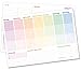 Wochenplaner Block A4 ohne festes Datum [Rainbow] 50 Blatt |Terminplaner mit To-Do-Liste, Einkaufsliste, großem Notizfeld und vielem mehr - von Trendstuff by Häfft | klimaneutral & nachhaltig