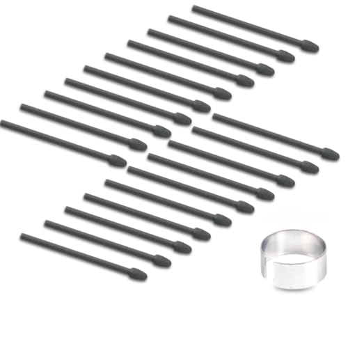 Image of Marker Pen Tips For Remarkable 1 /2 Stylus Marker Pen Plus Replacement Soft Nibs,Tips With Tool For Tablet (20 PCS /2B), Black