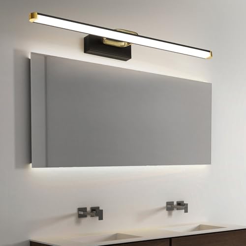 Espejo apliques de pared baño impermeable para eliminar sombras al maquillarse